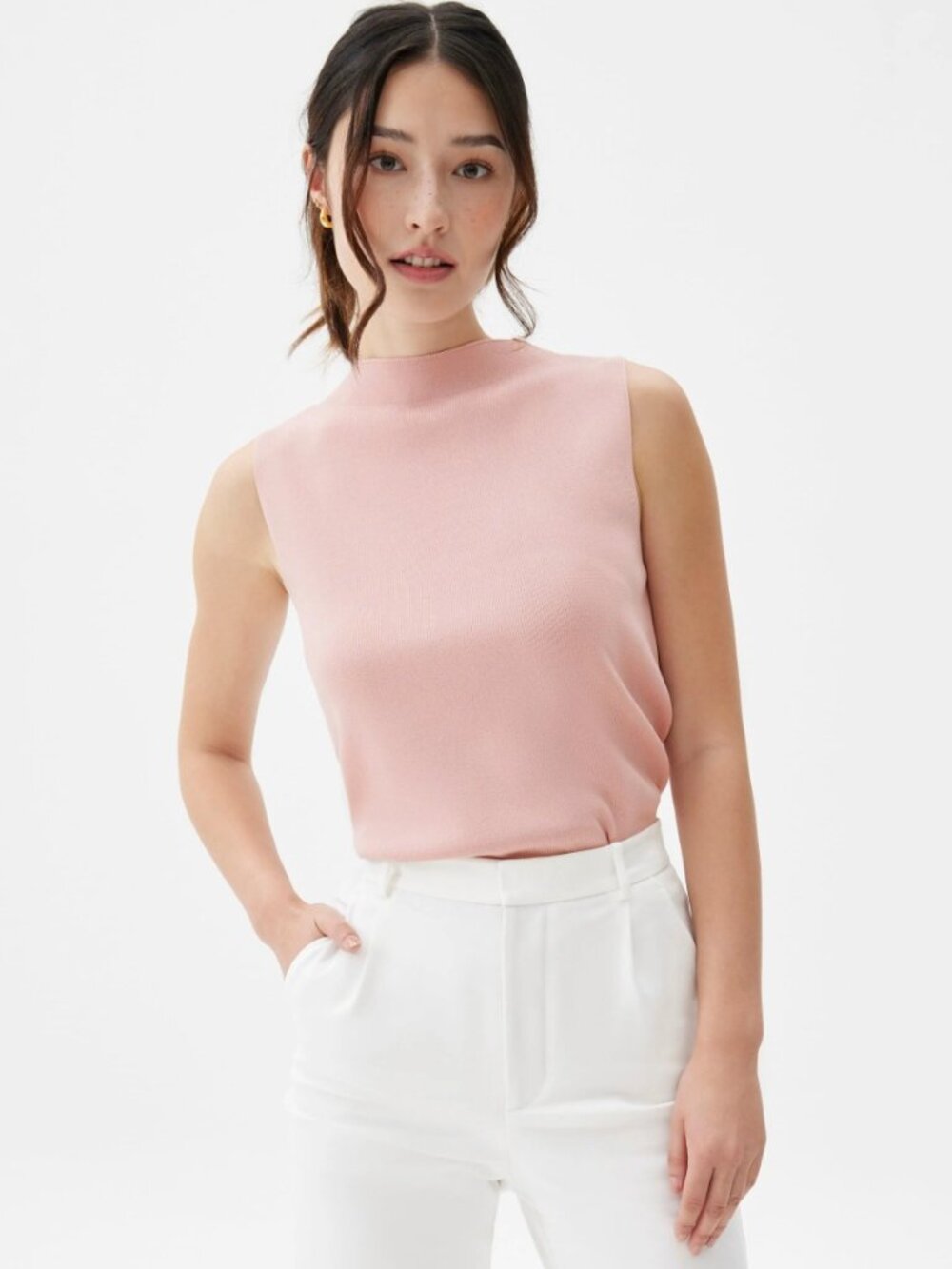 Love Bonito Robin High Neck Knit Top